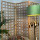 Paravent en bambou vintage