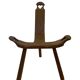 Vintage Spanish chair  stool brutalist design