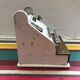 Former white metal cash recorder drawer box vintage child toy
