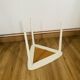 table basse tripode blanche et bois Arthur Umanoff