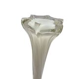 Vintage Twisted Opaline Vase, 1970s