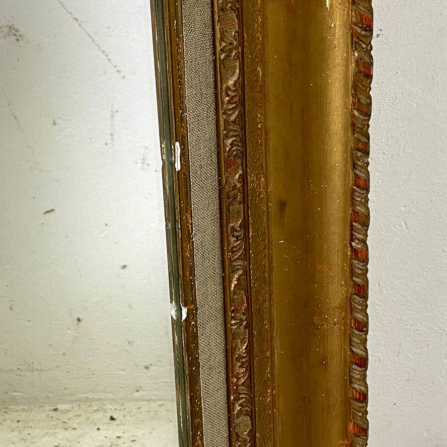 Miroir bois et stuc doré style Louis XVI
