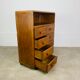 Art Deco work cabinet with drawers, in oak, chest of drawers format.