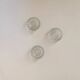 Set of 3 glass candle holders