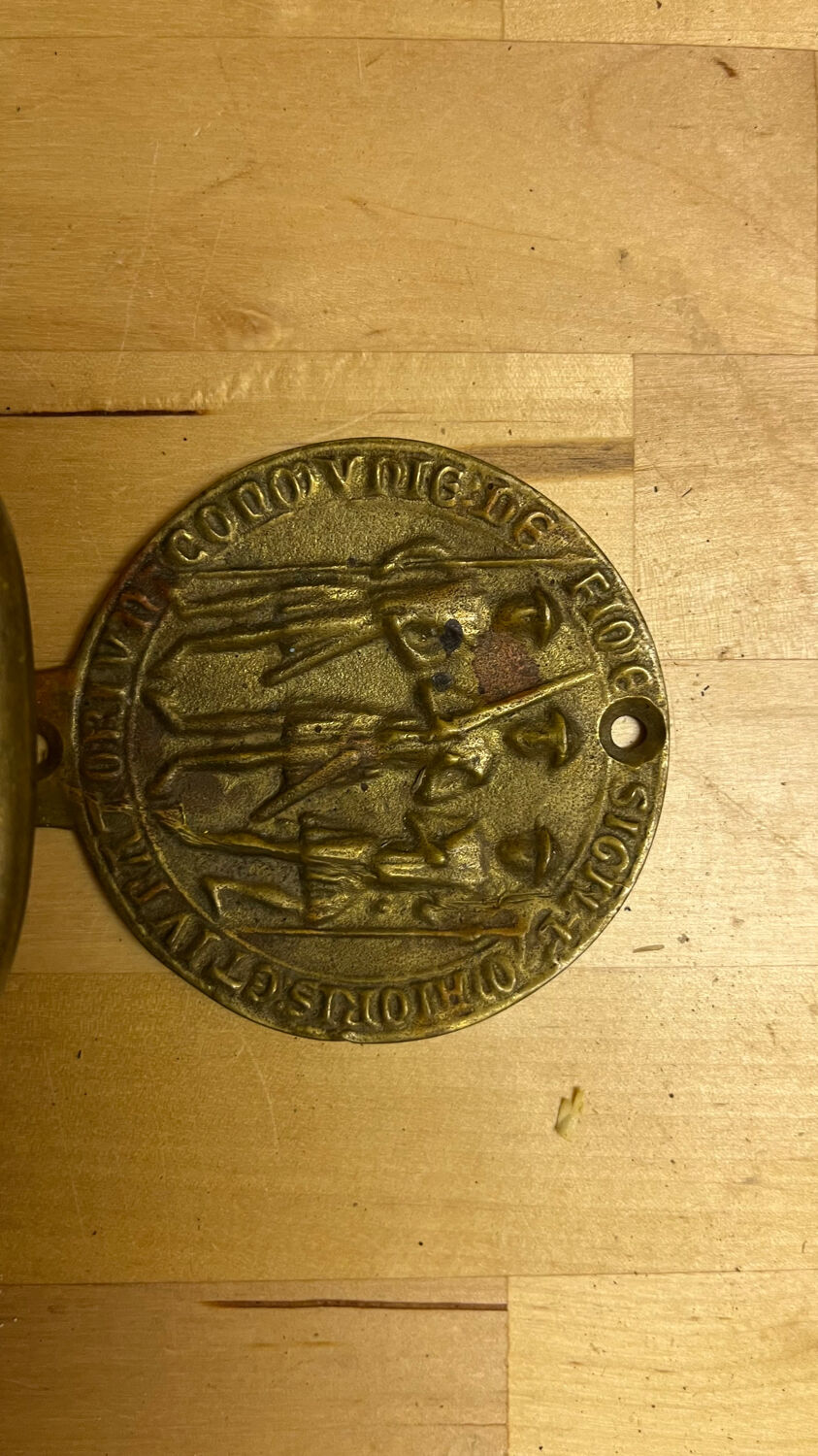 Vintage brass hook