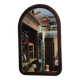 Miroir arche en bois vintage Pologne 1970