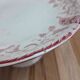 Antique compote dish Terre de fer Longwy Rambouillet model – burgundy decoration