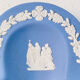 Small Wedgwood blue jasperware trinket dish – England