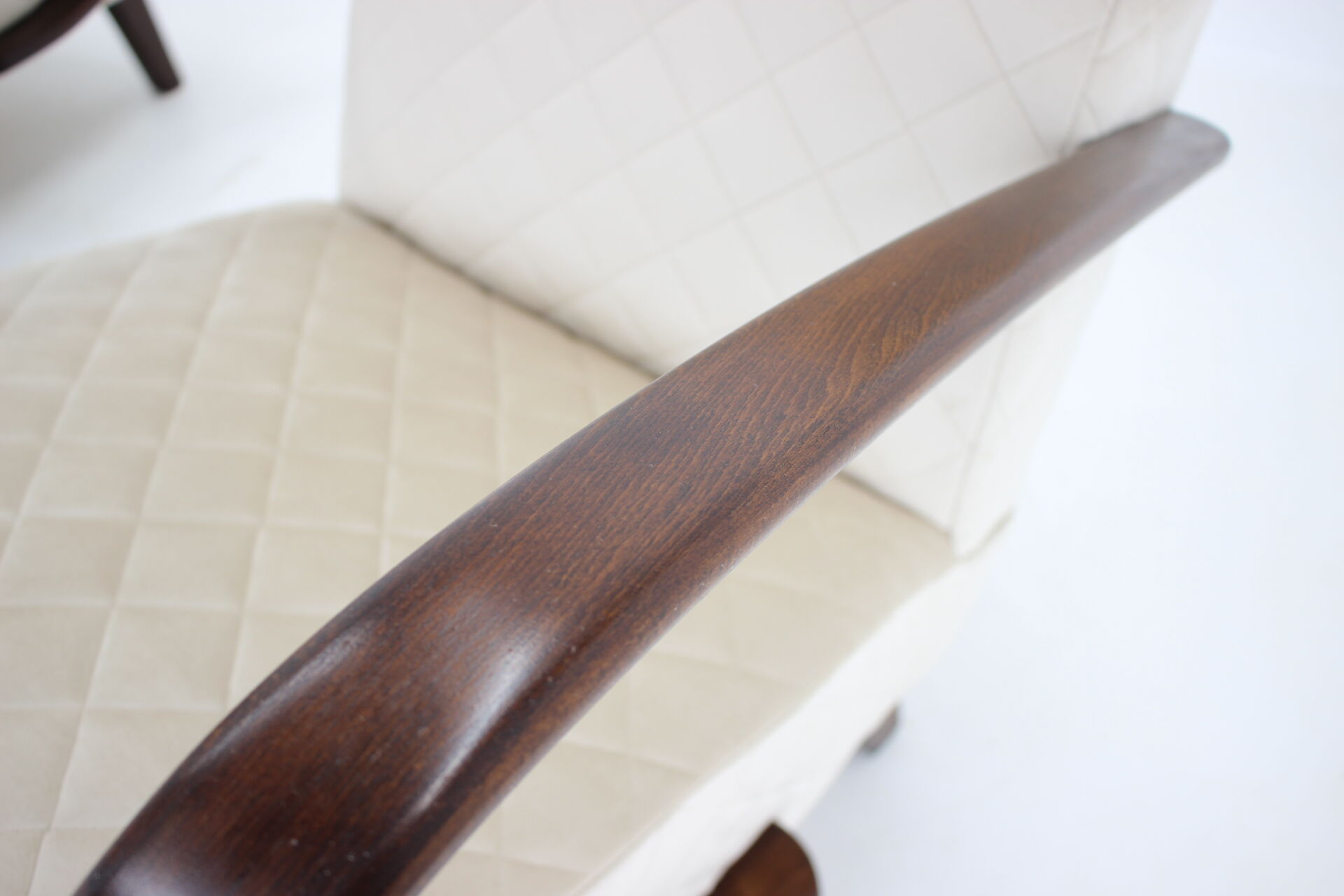 1950s Jindrich Halabala Set of Two Armchairs, Czechoslovakia