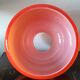 Abat jour vintage verre opaline orange 1970