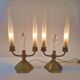 Pair of vintage candlestick lamps from the 1950s.