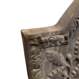 Cast iron fireplace backplate