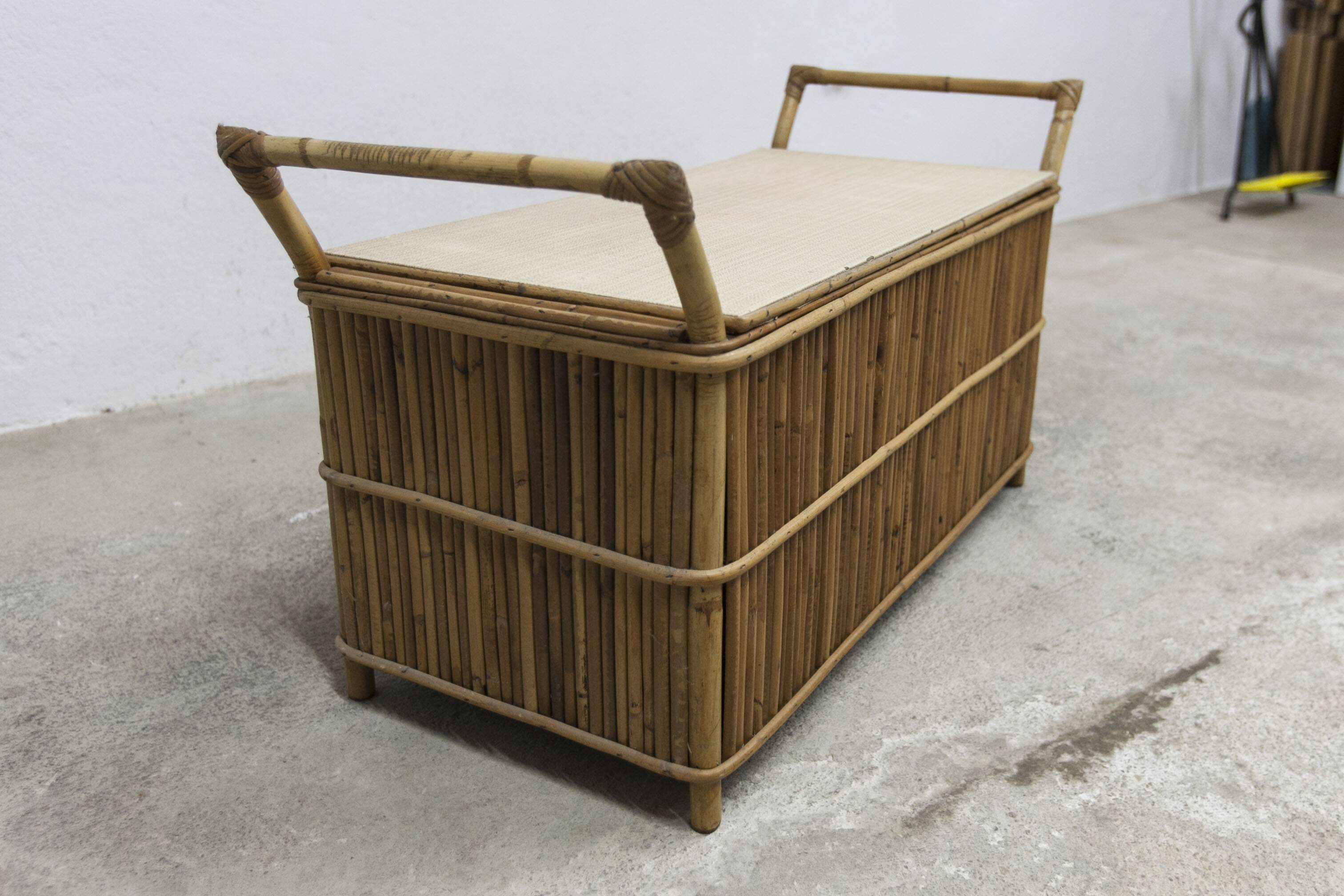 Bamboo bench chest 1960