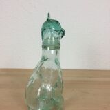 Zoomorphic bottle, glass cat