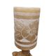 Vintage alabaster table lamp with elephant 1960s