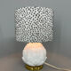 Lampe de table italienne en céramique émaillée d’artichaut du milieu du siècle
