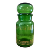 Bonbonnière Verre rétro verte