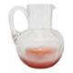 Pichet en verre cranberry Art Nouveau, Royaume-Uni, années 1900.