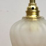 Vintage tulip walker in frosted glass