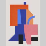 4 Colorful Geometric Art Prints