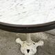 Old marble round bistro table