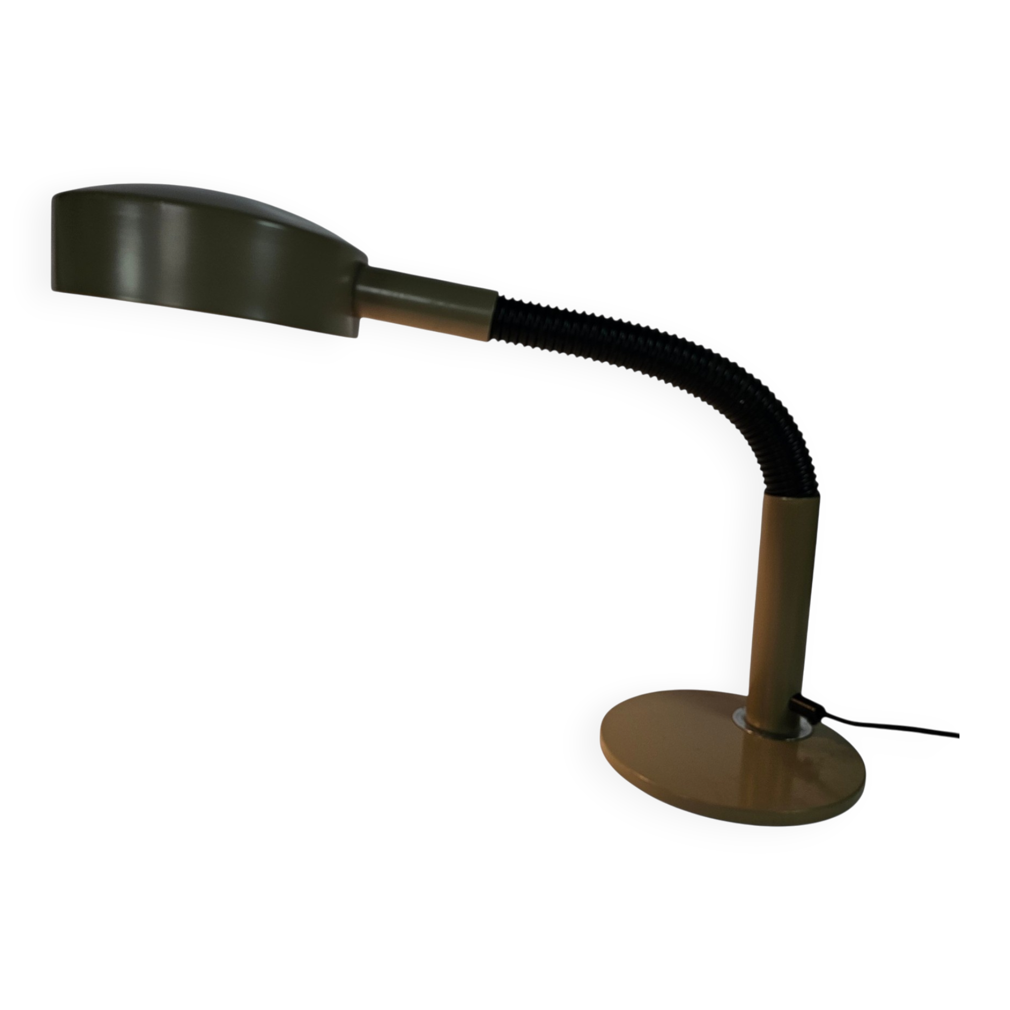 Hala Zeist - modèle 708 - Lampe de bureau - vert olive - Bras flexible - Années 1970