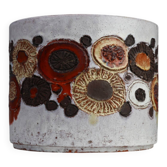 Signed Perignem Ceramic Vase, Belgium, circa 1960