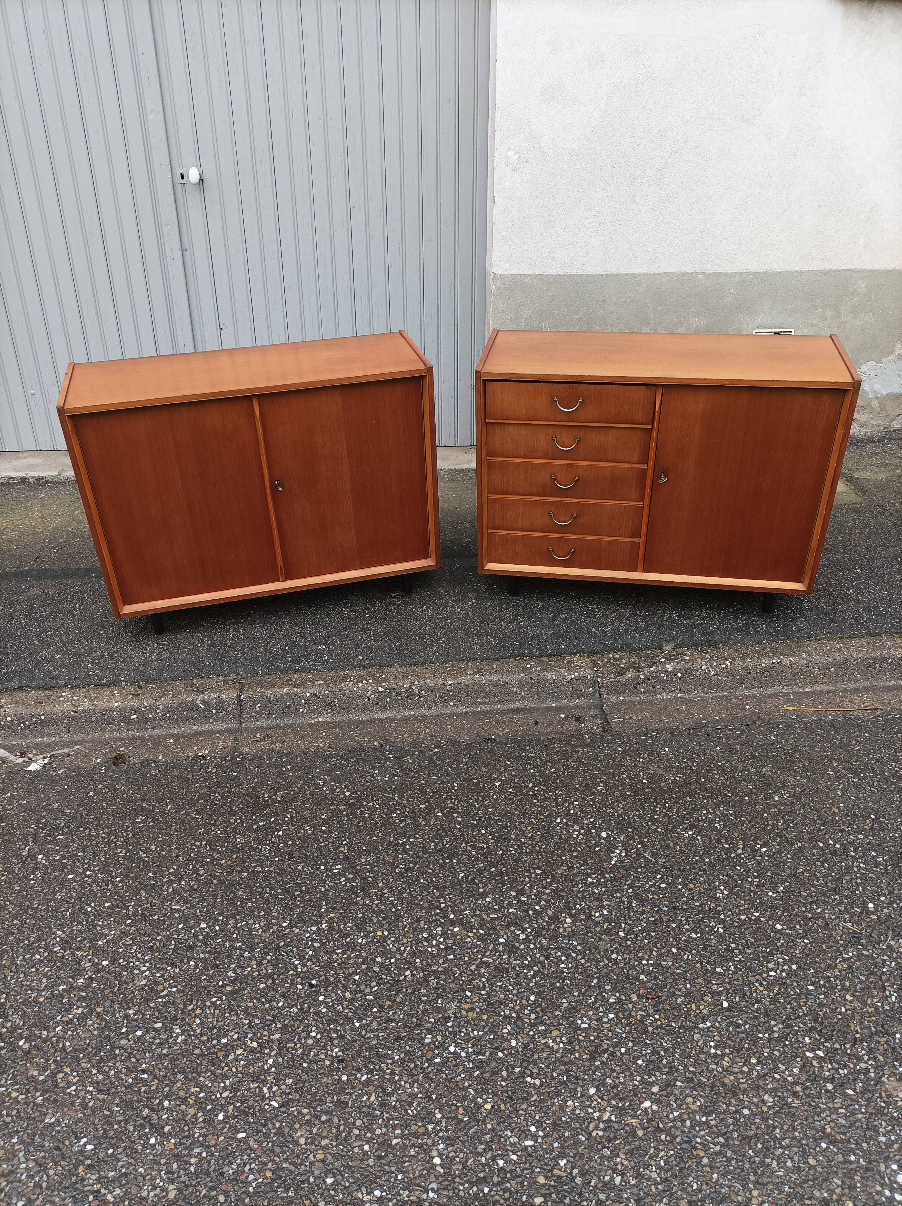 Enfilade vintage 3 portes 5 tiroirs