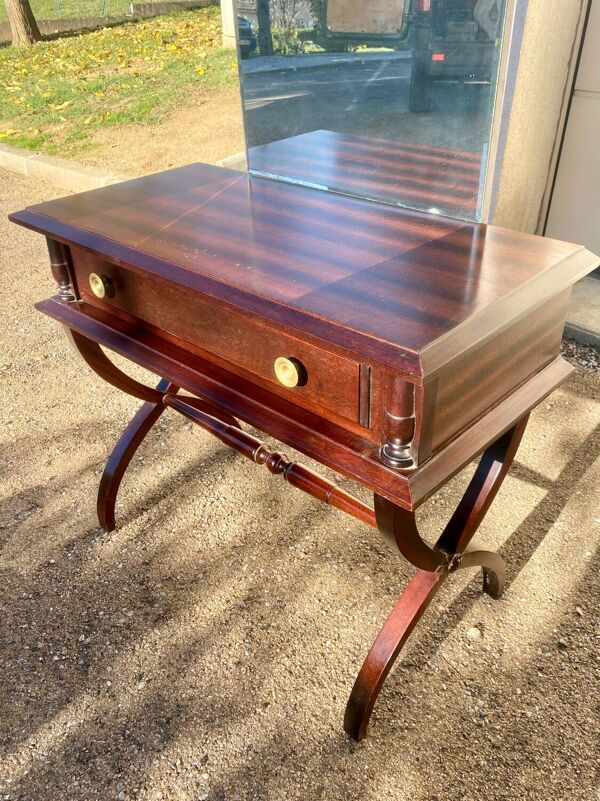 Coiffeuse bois massif style empire traditionnel