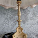 Lampe bronze et jupons