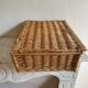 Valise osier simili cuir