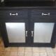 Seasy oak solid black patina and zinc