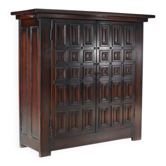 1960s Brutalist highboard cabinet from Spain