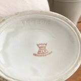Service cafetière, sucrier et crémier en céramique ALP Czechoslovakia, anné