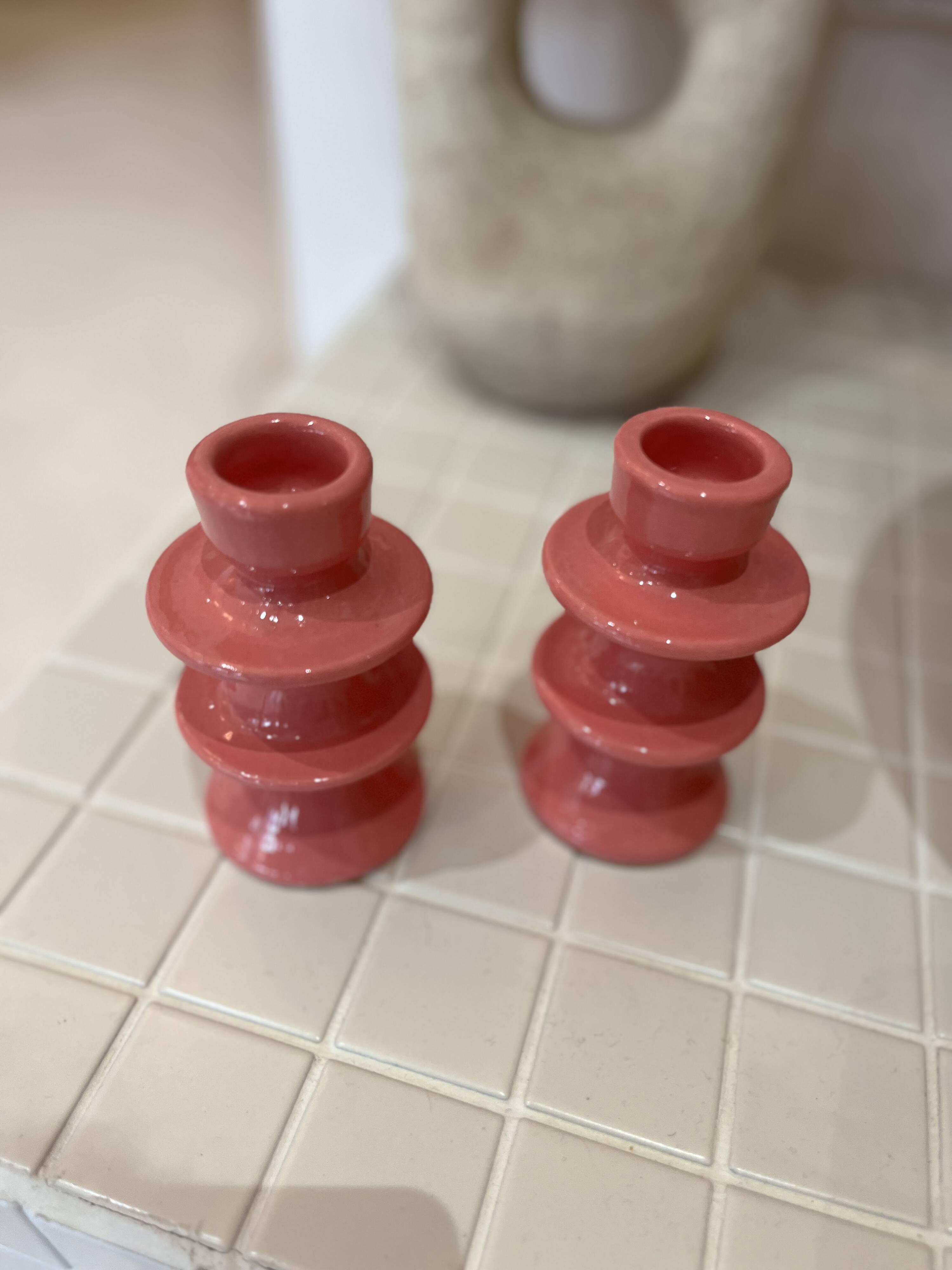 Barbapapa pink candle holder