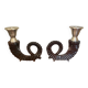Pair of bronze candlesticks by Chapman