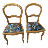 2 chairs in boys and fabrics