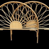 Rattan headboards from the 60s