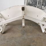 Pair of benches in white fir