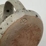 Vintage candle holder in pyrite stoneware Gustave TIFFOCHE