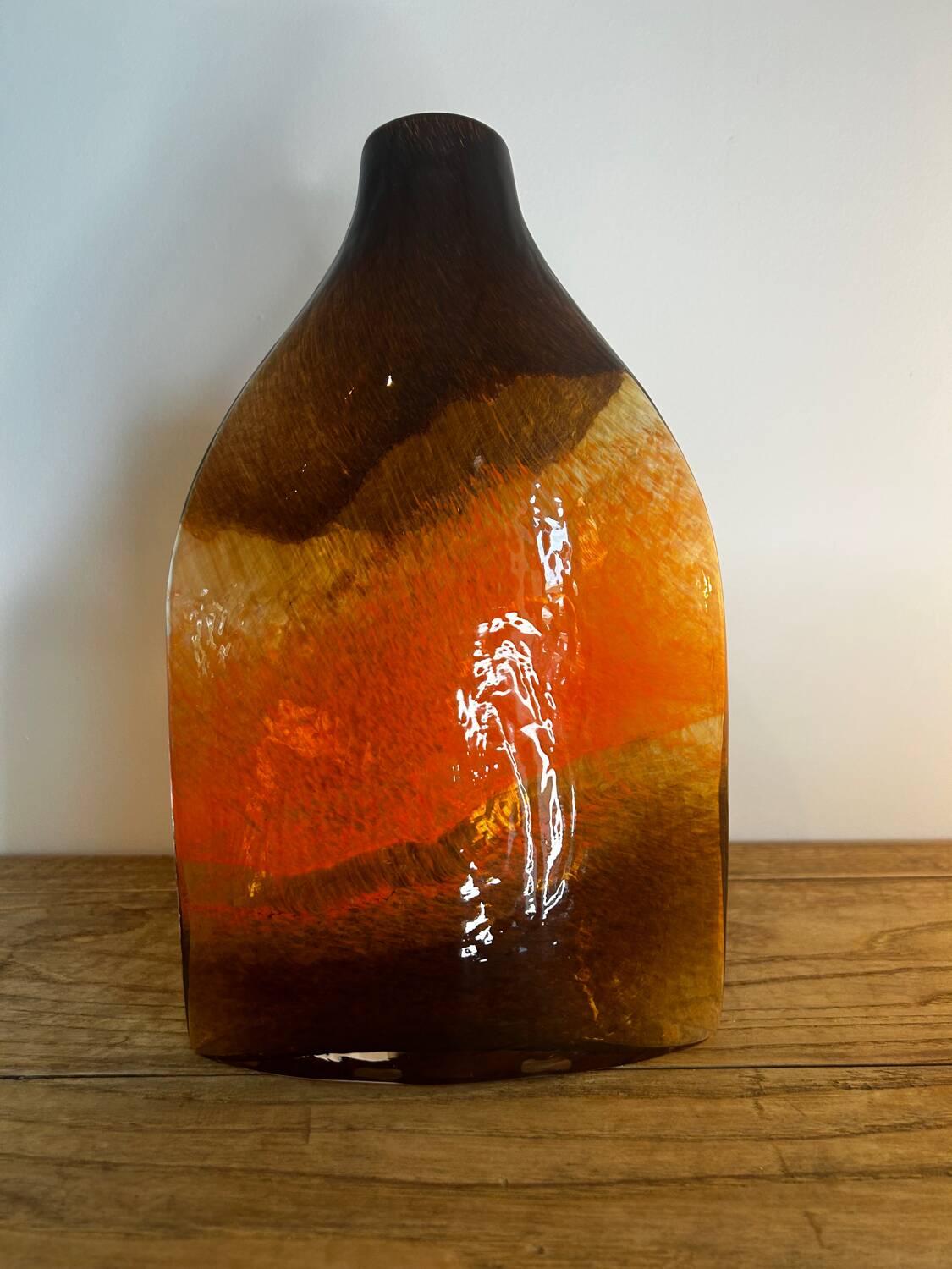 Paire de vases verre soufflé