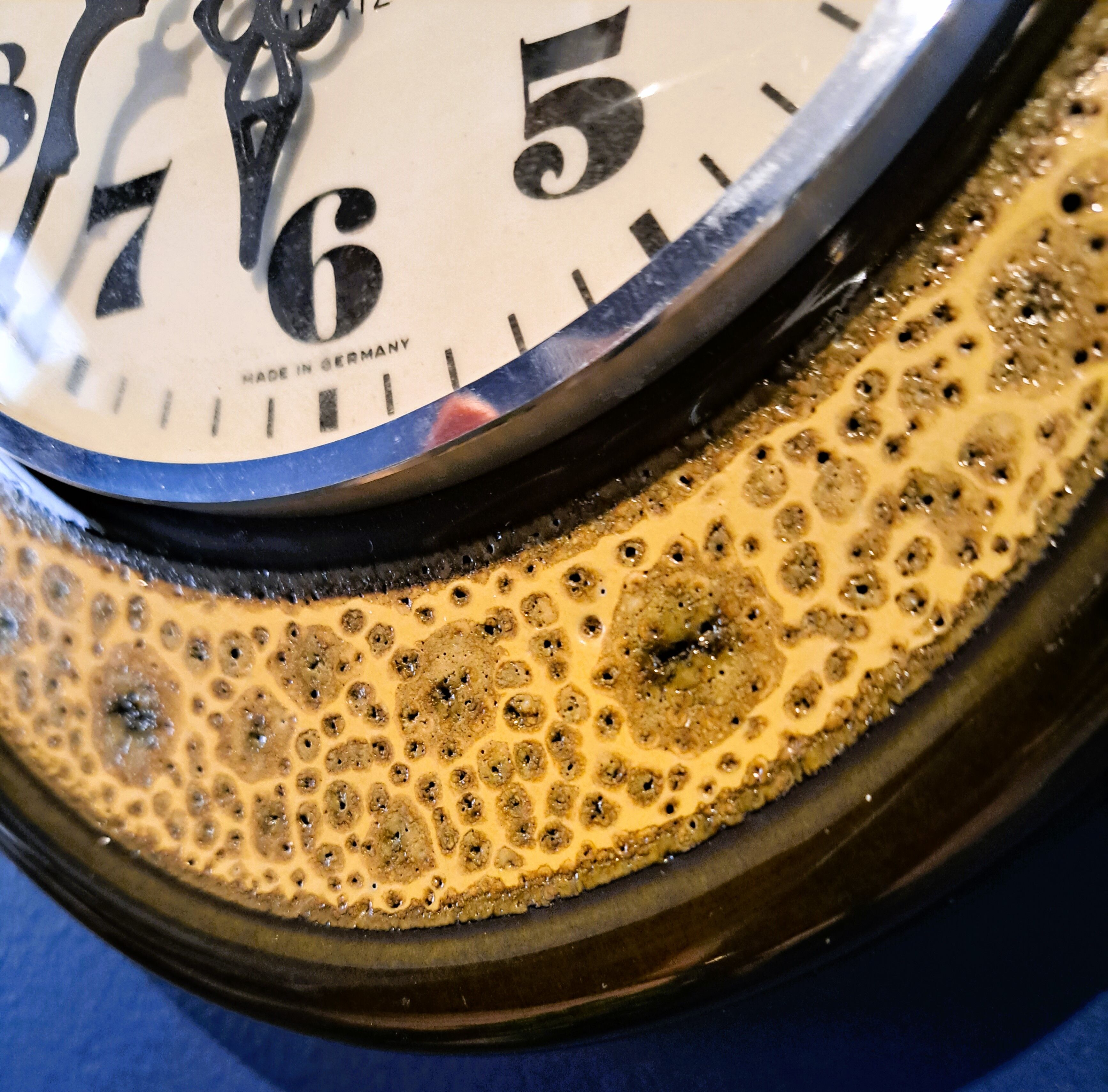 German clock "peter- uhren gmbh" in vintage ceramic