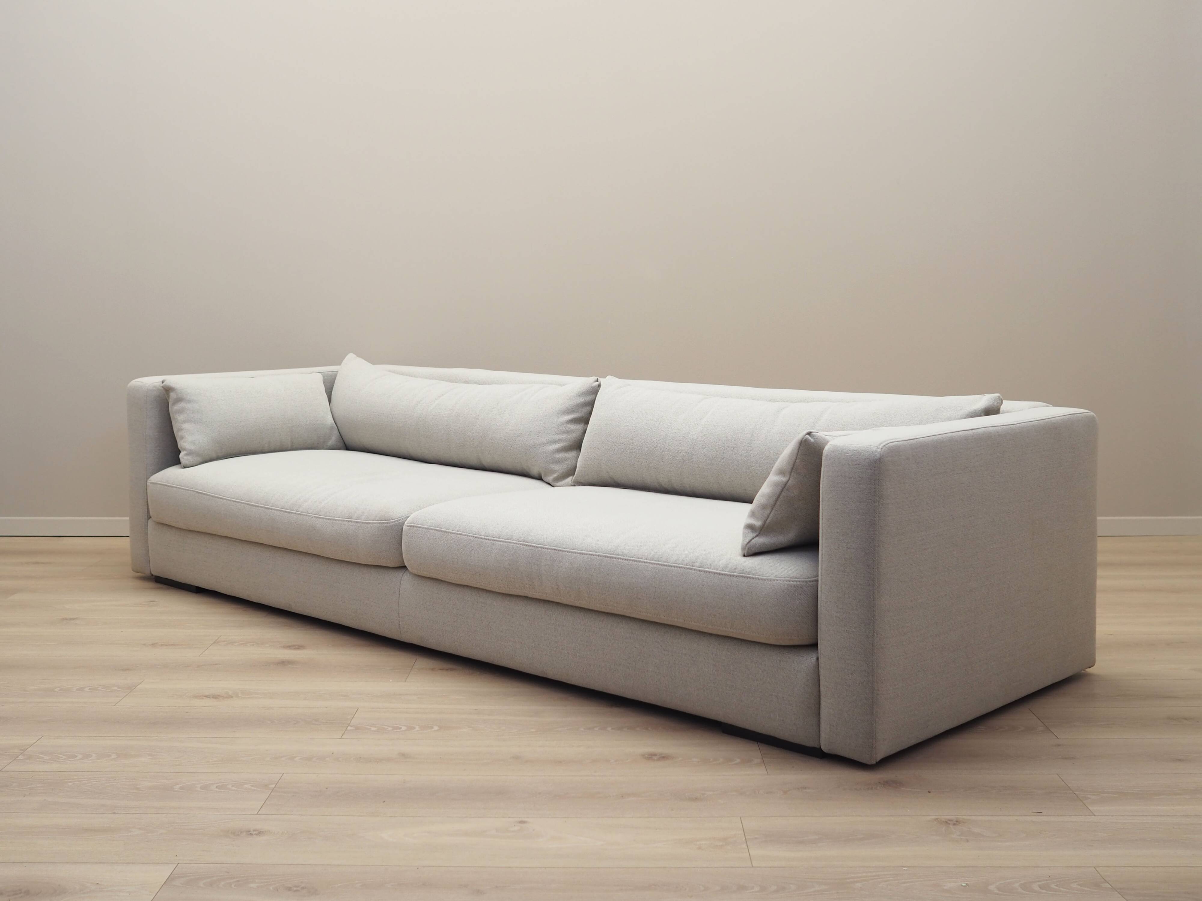 Grey sofa, Scandinavian design, 00s