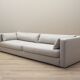 Grey sofa, Scandinavian design, 00s