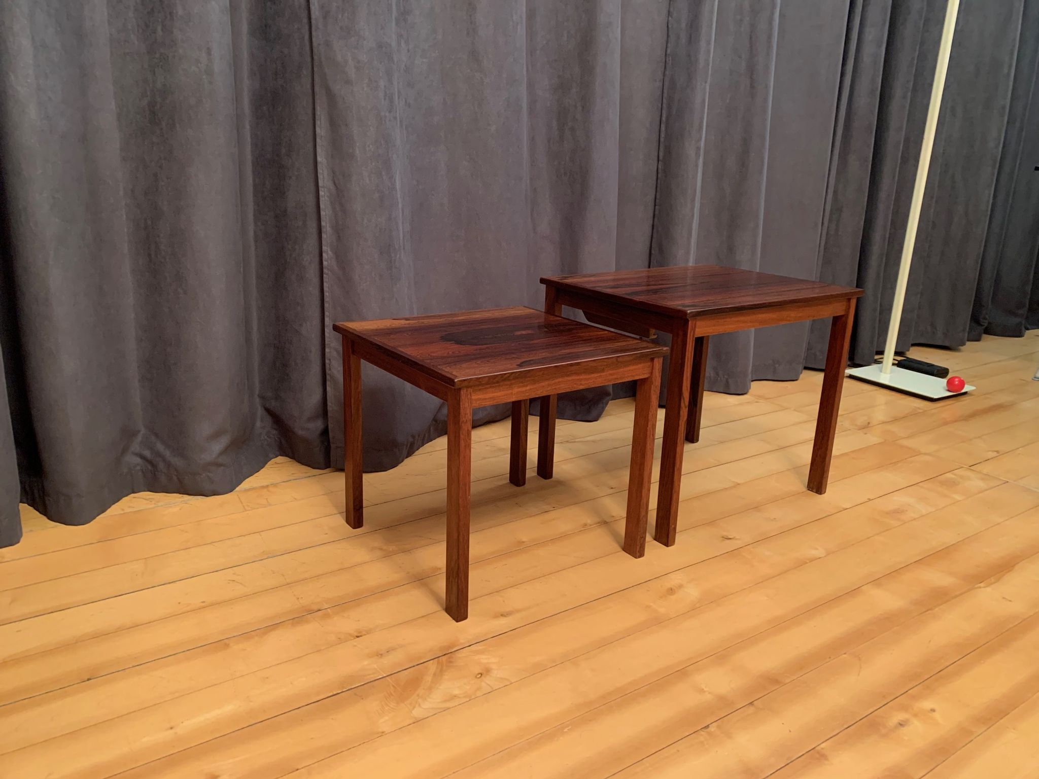 A pair of rosewood side tables Kvalitet Form Funktion Denmark 1960s