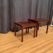 A pair of rosewood side tables Kvalitet Form Funktion Denmark 1960s