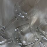 Set of 6 tulip-shaped thieves' glasses, 1950s, XXS, bistro counter