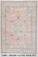 7x10 Large Pink & Beige Madallion Pattern Turkish Rug, 209x305Cm