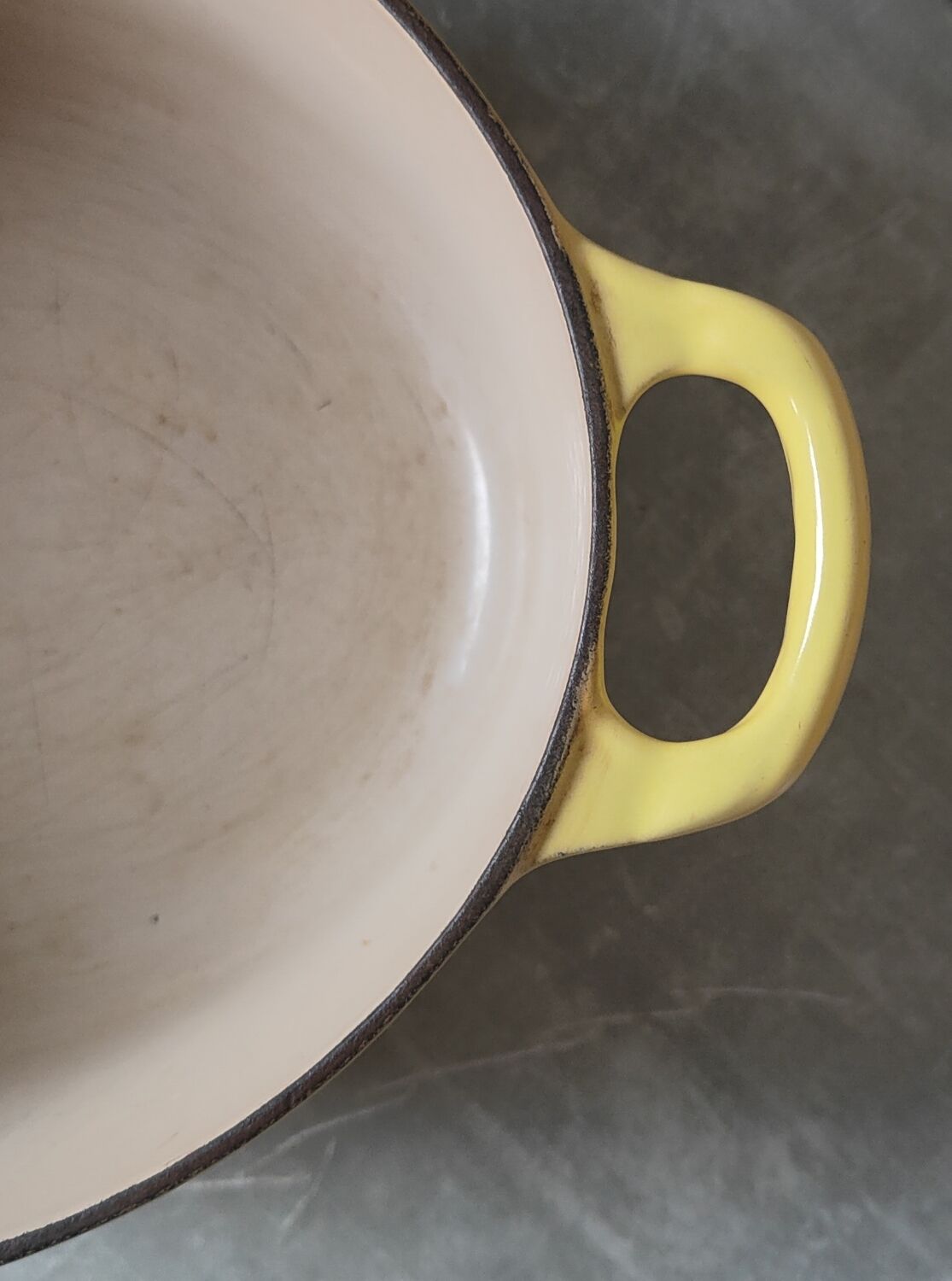 Le Creuset Yellow Oval Casserole