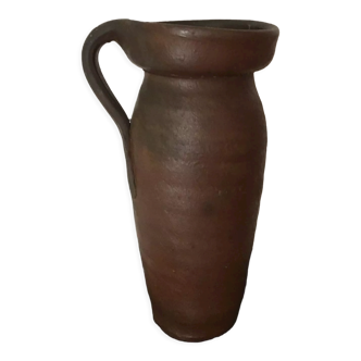 Handmade stoneware vase-pitcher. irregular shapes